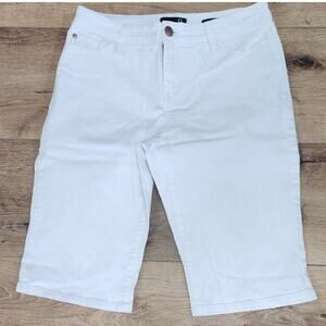 Gloria Venderbuilt White Denmin Vintage "Monroe" Bermuda Shorts Women's Size 4